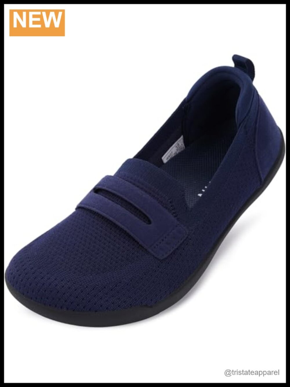 Wide Toe Box Slip On Loafers Comfort Flat Shoes
